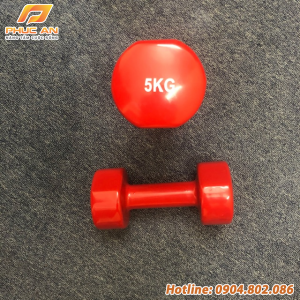 Tạ tay nữ bọc cao su loại 5kg