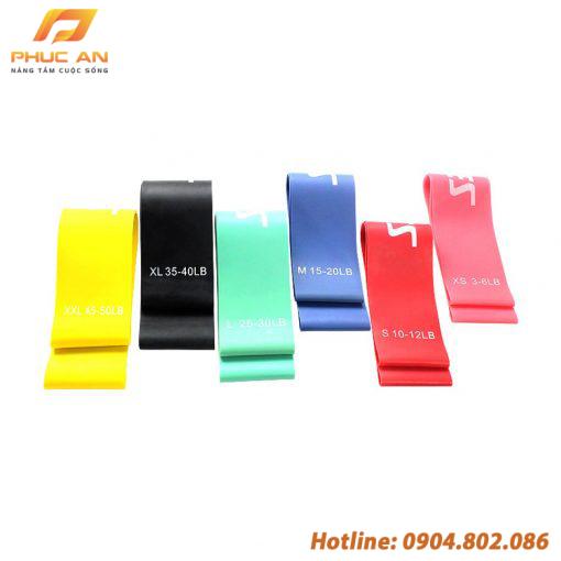 Bộ 6 dây tập thể dục đàn hồi cao cấp Aolikes AL3601