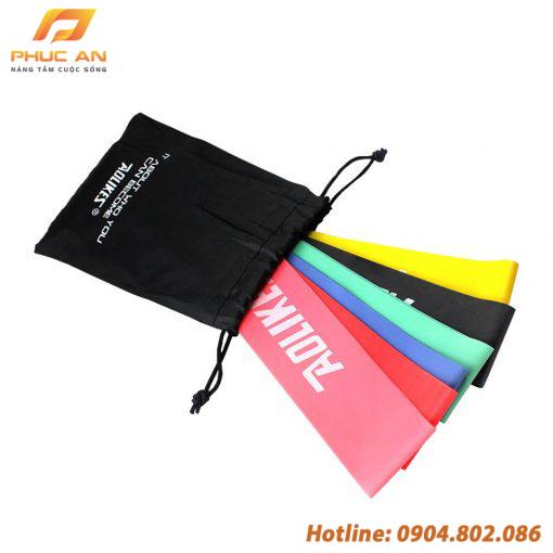 Bộ 6 dây tập thể dục đàn hồi cao cấp Aolikes AL3601