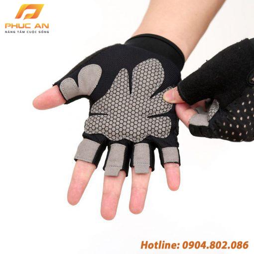 Bộ đôi găng tay nửa ngón tập thể dục thể thao Aolikes AL113