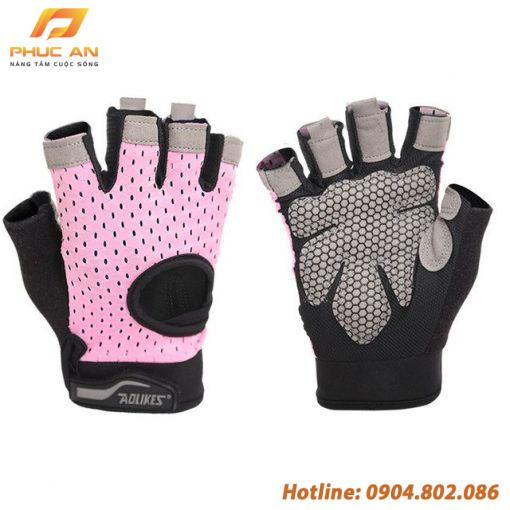 Bộ đôi găng tay nửa ngón tập thể dục thể thao Aolikes AL113