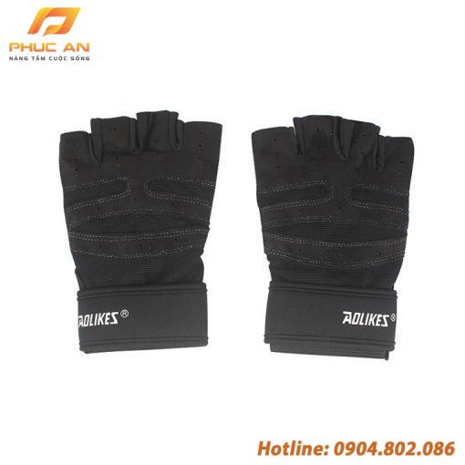 Bộ đôi găng tay tập GYM có cuốn cổ tay Aolikes AL109