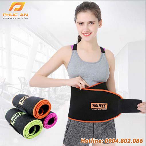 Đai cuốn nóng giảm mỡ bụng, tập gym, yoga Aolikes AL7980