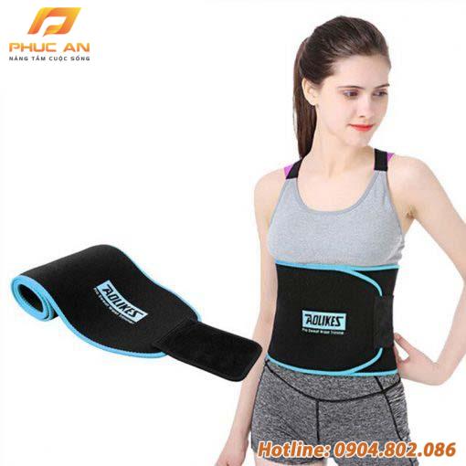 Đai cuốn nóng giảm mỡ bụng, tập gym, yoga Aolikes AL7980
