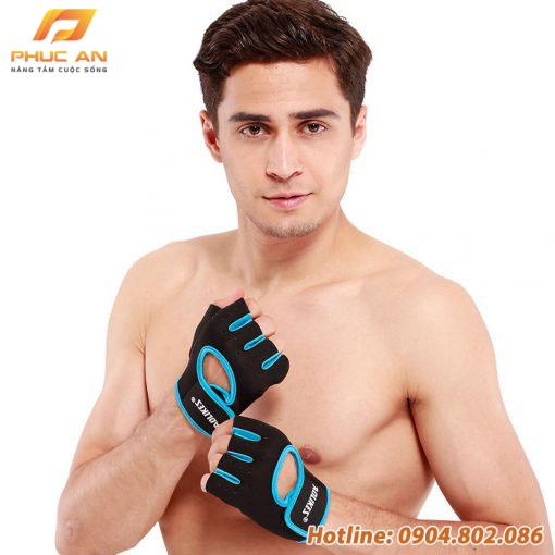 Bộ đôi găng tay nửa ngón tập gym, thể thao Aolikes AL1678