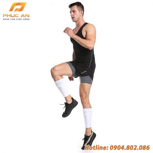 Tất vớ bóng đá bảo vệ ống đồng co giãn, thoáng khí Aolikes AL7968