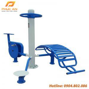 Cụm vận động 3 tập lưng bụng, xoay eo, xe đạp