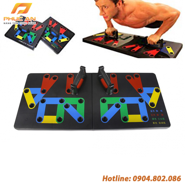 Bộ dụng cụ hít dất chống đẩy 9 in 1