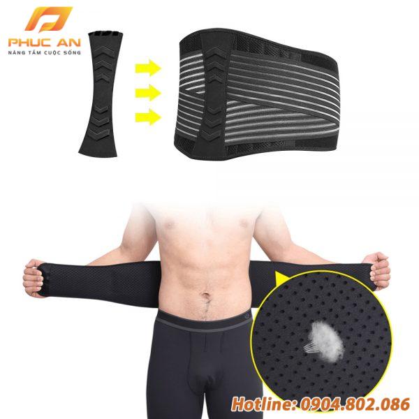 Đai lưng tập gym, bảo vệ cột sống chống đau lưng GF722WS