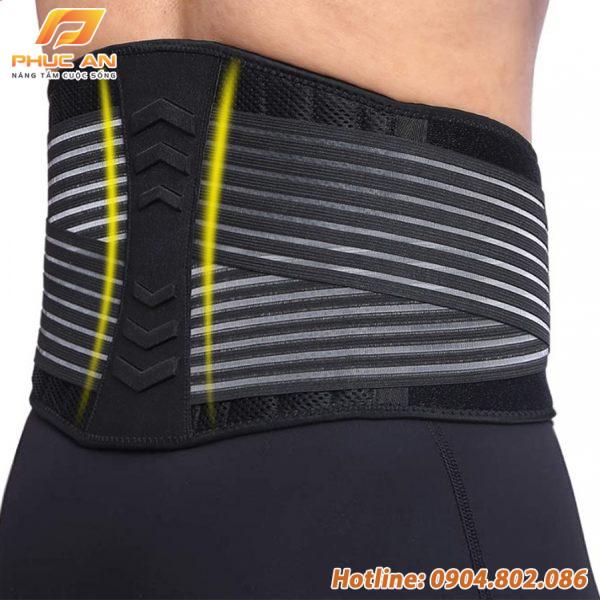 Đai lưng tập gym, bảo vệ cột sống chống đau lưng GF722WS