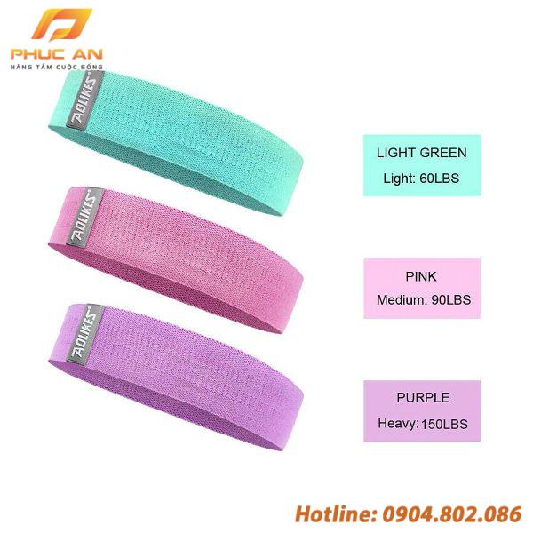 Bộ 3 dây kháng lực tập cơ mông đùi chân Aolikes YE-3604