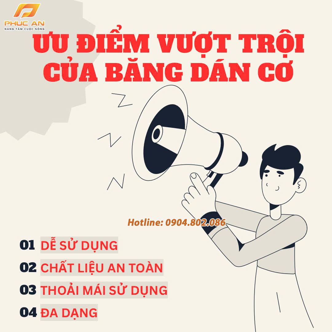 Ưu điểm của băng dán cơ